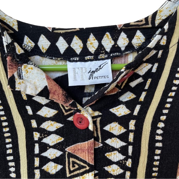 Tribal button down top - Picture 2 of 7